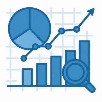 Visualización de datos en azul